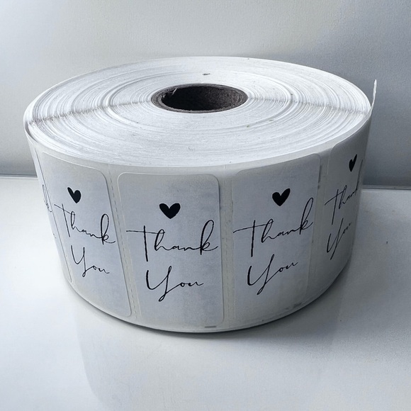 Pack of 100 stickers | Thank You roll for Poshmark |  Shipping Supplies​ new - Picture 2 of 4